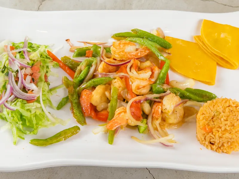 Camarones con Nopales — Tenoch Restaurant Grill & Bar