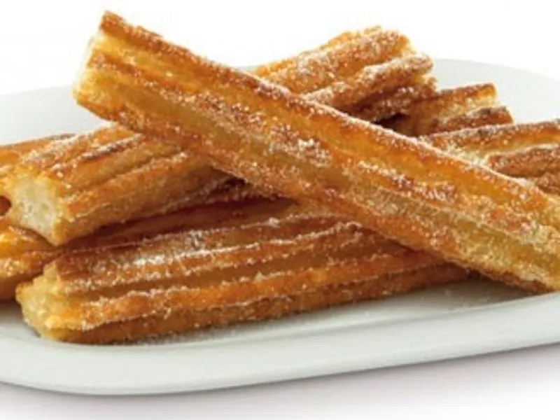 Golden churros at Tenoch