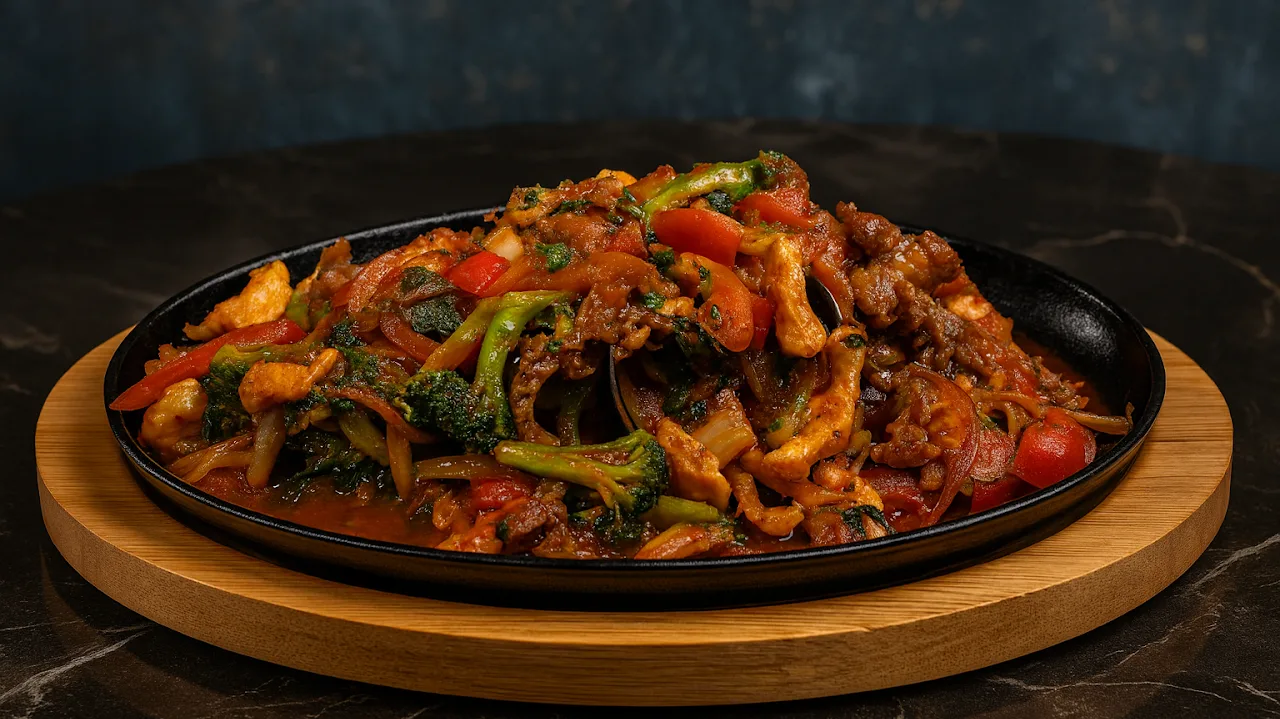 Sizzling fajitas at Tenoch Grill & Bar